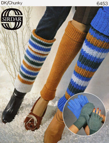 Leg Warmers, Gloves & Convertible Mittens Knitting Pattern