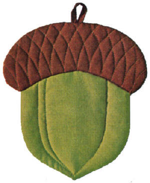 Acorn Trivet or Pot Holder Sewing Pattern
