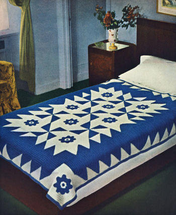 Colonial Afghan or Bedspread Crochet Pattern