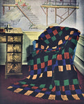 Afghan in Square Motifs Crochet Pattern