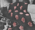 Flower Bouquet Afghan Crochet & Cross Stitch Pattern