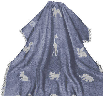 Animals Afghan Loom Weaving & Cross Stitch Pattern