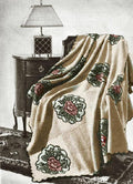 Tapestry Rose Afghan Knitting Embroidery Pattern