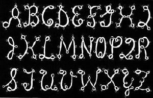 Monogram Alphabet Letters Tatting Pattern