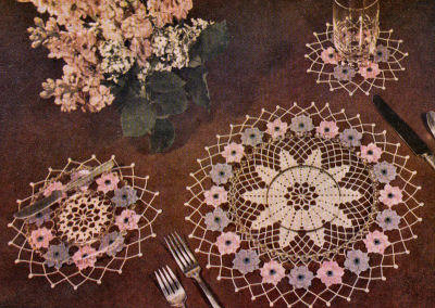 Anemone Doily Table Setting Crochet Pattern