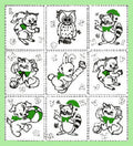 Cute Animals Appliques or Embroidery Quilt Transfer Pattern