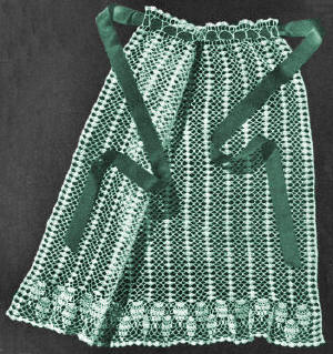 Pineapple Border Apron Crochet Pattern