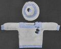 Baby Sweater & Beret Knitting Pattern 1 & 2