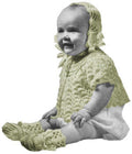 Shell & Lacy Baby Outfit Knitting Pattern Infant Size
