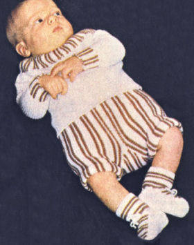 Baby Boys Outfit Knitting Pattern 12 mos