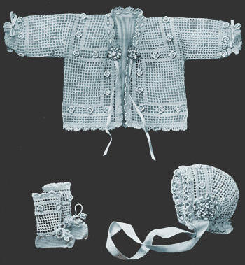Baby Outfit Antique Crochet Pattern