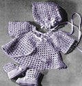Baby Outfit in Shell Stitch Crochet Pattern