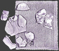 7-Piece Baby Outfit & Blanket Knitting Pattern 3-6M