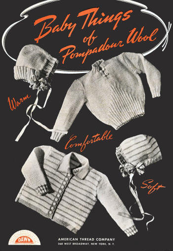 Baby Sweater & Bonnet Sets Knitting Pattern