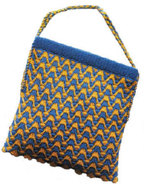 Wave Stitch Tote Bag Knitting Pattern