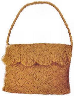 Shell Design Shoulder Bag Crochet Pattern