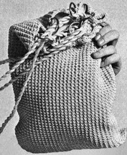 Drawstring Tote Bag Crochet Pattern