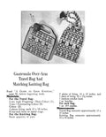 Travel Bag & Craft Bag Knitting Pattern