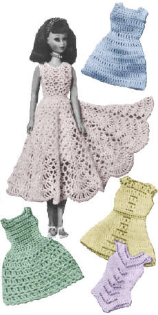 Beaded Fashion Doll Clothes Barbie Crochet Patterns