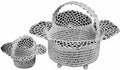 Large & Small Decorative Baskets Antique Crochet Pattern