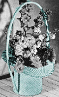 Hobnail Decorative Basket Crochet Pattern