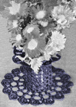 Flower Vase Decorative Basket Crochet Pattern