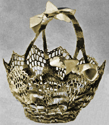 Tisket-A-Tasket Decorative Basket Crochet Pattern