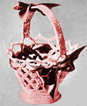 Clusters Decorative Basket Crochet Pattern