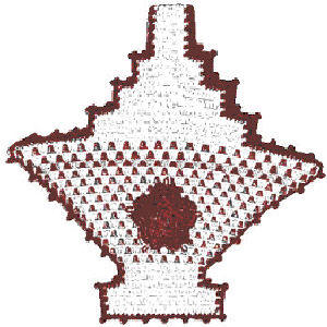 Flower Basket Trivet or Pot Holder Crochet Pattern