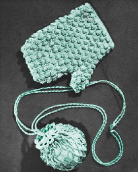 Bath Mitt and Soap Holder Crochet Pattern