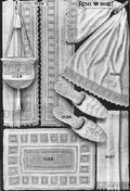 Bathroom Accessories Set Antique Crochet Pattern