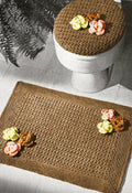 Bathroom Set with Flowers Crochet Pattern