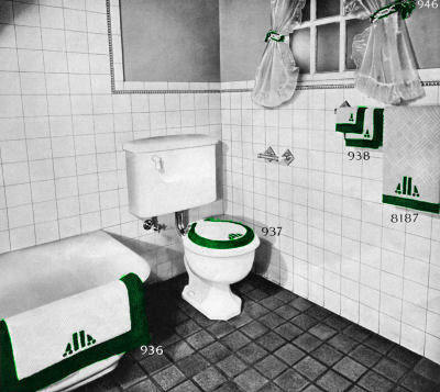 Bathroom Accessories Set Crochet Knitting Pattern