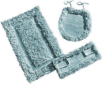 Loop Stitch Bathroom Set Crochet Pattern