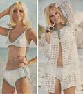 Beach Bikini & Cover-up Knitting Pattern 30.5-34