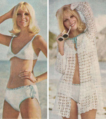 Beach Bikini & Cover-up Knitting Pattern 30.5-34