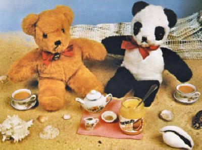 Teddy Bear or Panda Stuffed Toys Sewing Pattern