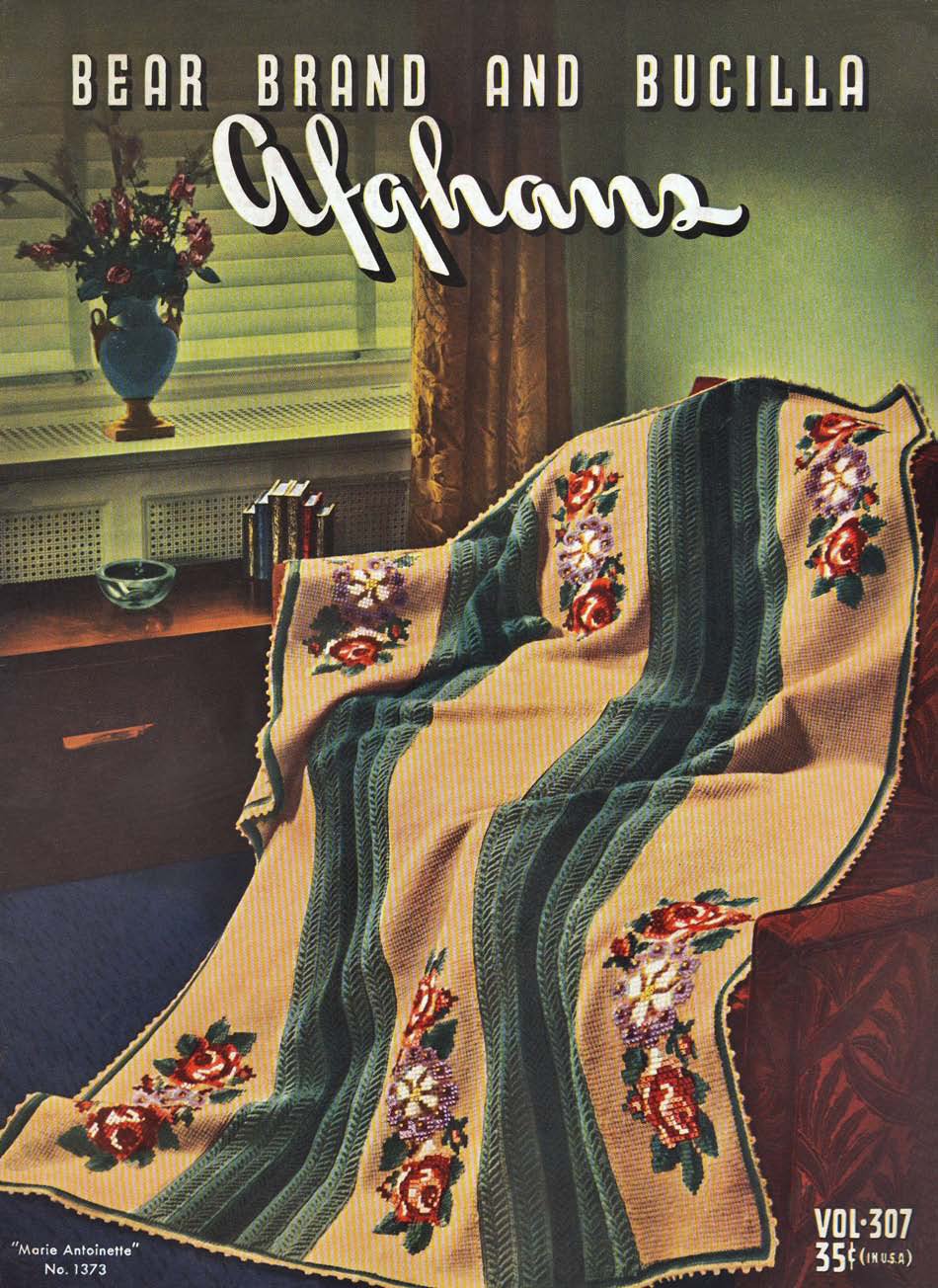 Afghans Vintage Crochet Patterns Book 307