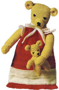 Teddy Bear Pajama Bag Knitting Pattern