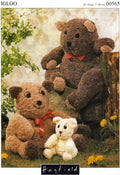 Daddy, Mummy & Baby Bears Stuffed Toys Knitting Pattern