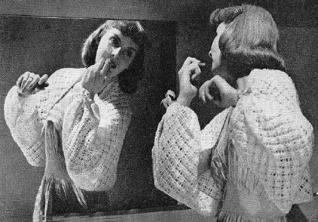 Bed Jacket or Shoulderette Crochet Pattern