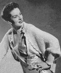 Bed Jacket Sweater Knitting Pattern Sz M