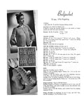 Bed Jacket Sweater & Bed Socks Knitting Pattern Sz M