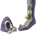 Nomad Slippers with Drawstring Front Knitting Pattern Sz M