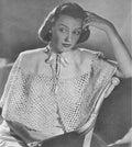 Cape Bed Jacket Crochet Pattern 32-38