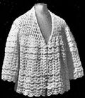 Circular Bed Jacket Sweater Crochet Pattern