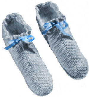 Bedsocks Crochet Pattern Sz M L