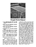 Pineapple Pinwheel Motif Bedspread Crochet Pattern