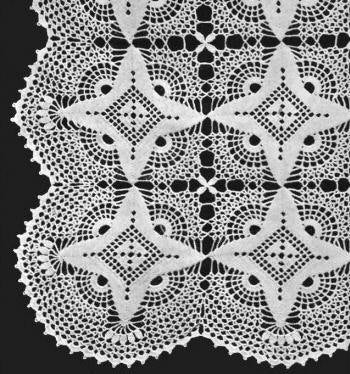 New Star Motif Bedspread Crochet Pattern