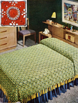 Pennsylvanial Modern Motif Bedspread Crochet Pattern